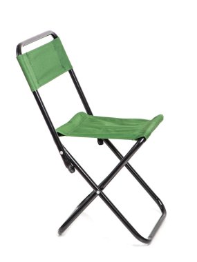 Yeşil kumaş ile katlanır sandalye