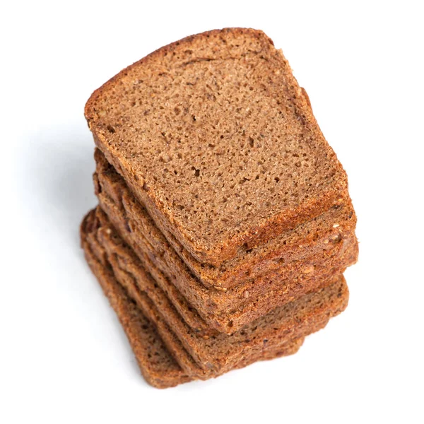孤立的切片的面包 — 图库照片