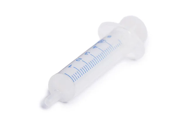 Single syringe isolated — Stock Photo, Image