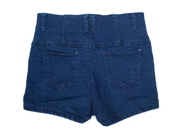 Jeans shorts isoleret - Stock-foto