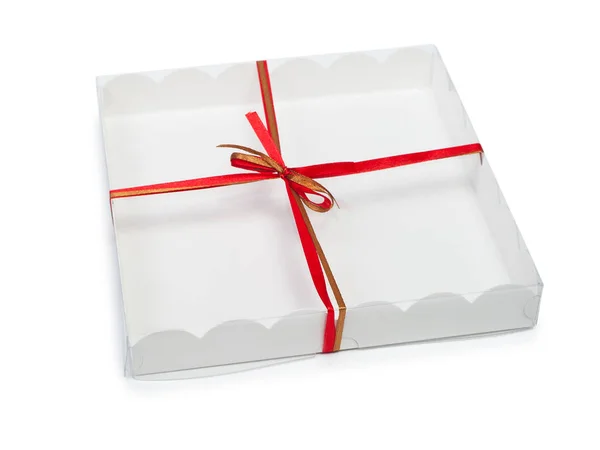 Caja regalo blanca —  Fotos de Stock