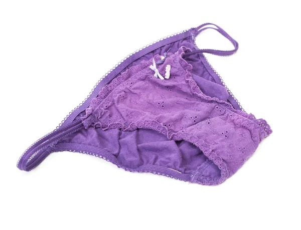 Violet panties isolated — Stock Photo, Image
