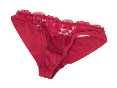 Kırmızı dantel külot