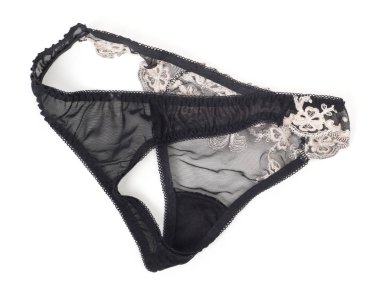 Dekor ile şeffaf pantolon