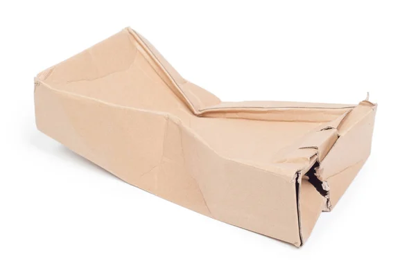 Damaged cardboard box — Stock Photo, Image