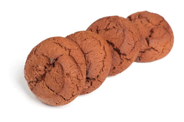 Csoport a barna cookie-k — Stock Fotó