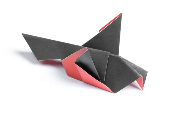 Origami bullfinch isolé — Photo