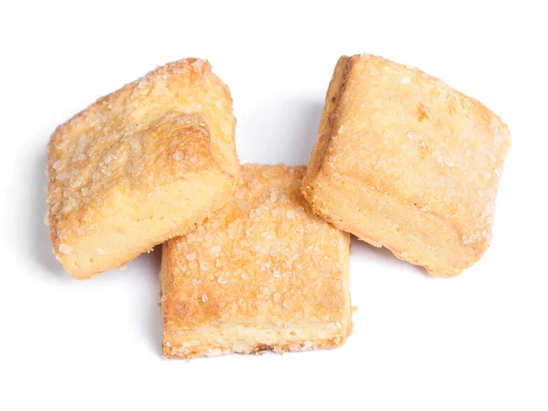 Négyzet alakú cookie-kat, elszigetelt — Stock Fotó