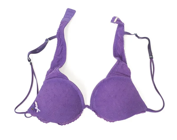 Purple bra isolated — Stock Photo, Image