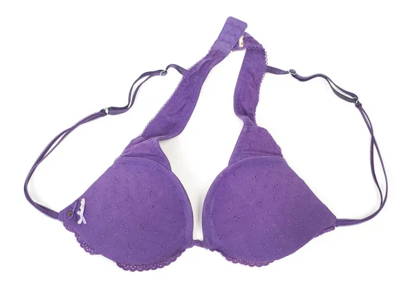 Reggiseno viola isolato — Foto Stock