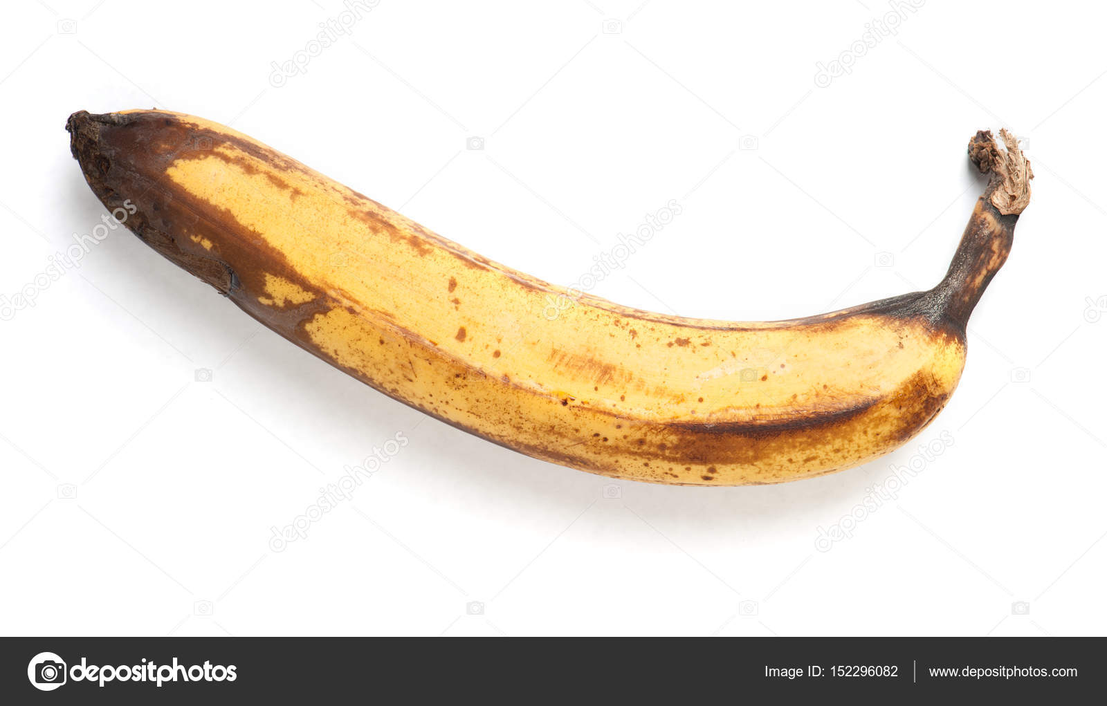 Rotten banana isolated Stock Photo by ©igorkovalcuk 152296082