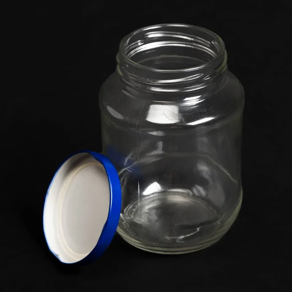 Empty glass jar — Stock Photo, Image