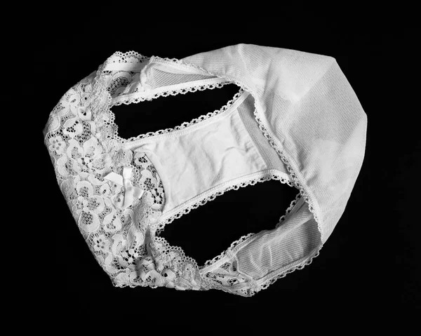 กางเกงในลูกไม้สีขาว — ภาพถ่ายสต็อก