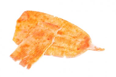 Pişmiş kalamar izole