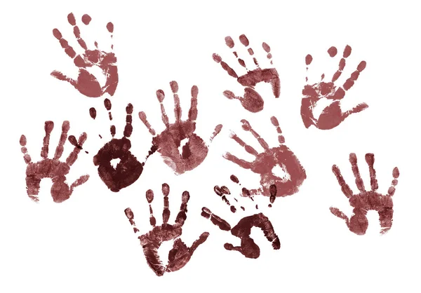 Spooky hands prints — Stock Photo, Image