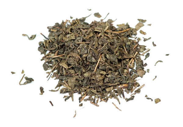 Tas de feuilles de thé vert — Photo