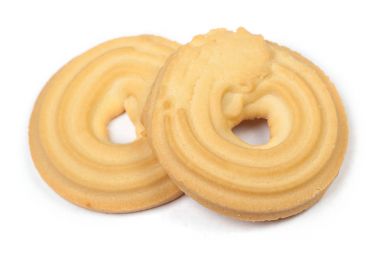 yuvarlak kurabiye izole