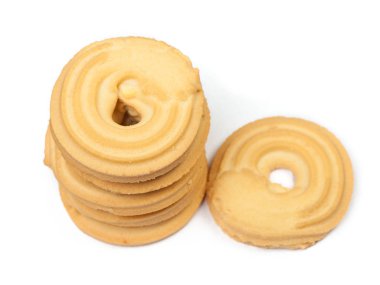 yuvarlak kurabiye izole