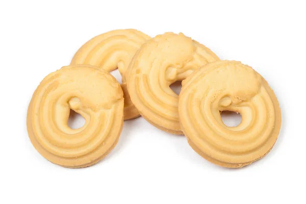 Ronde cookies geïsoleerd — Stockfoto