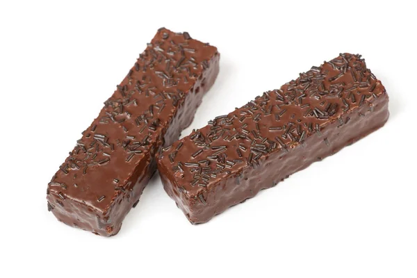 Wafel taart in chocolade glazuur — Stockfoto
