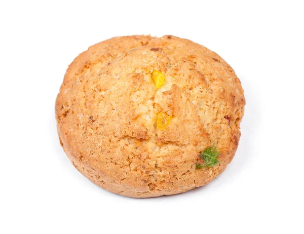 Singolo cookie isolato su bianco — Foto Stock