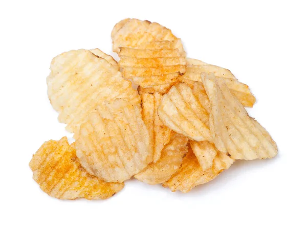 Гора картофельных чипсов — стоковое фото