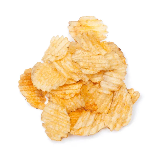 Гора картофельных чипсов — стоковое фото