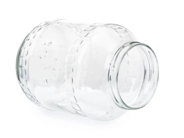 Empty glass jar with condensate — ストック写真