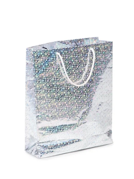 Luminoso luccicante sacchetto regalo di carta — Foto Stock
