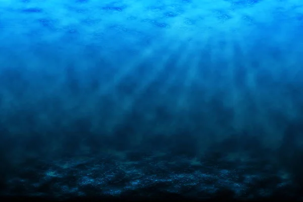 Fondo blu subacqueo — Foto Stock