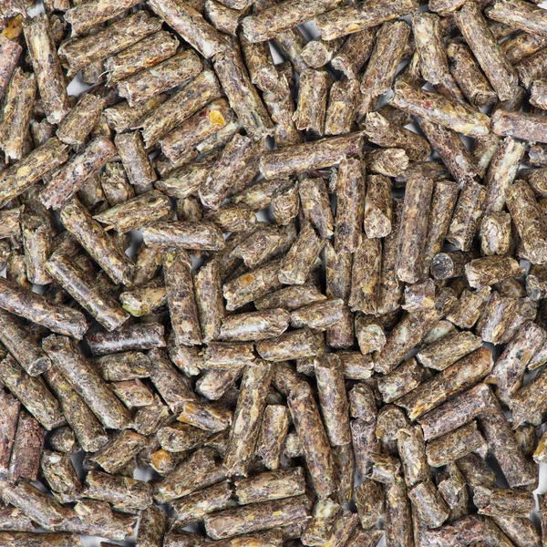 Куча гранул сухой травы — стоковое фото