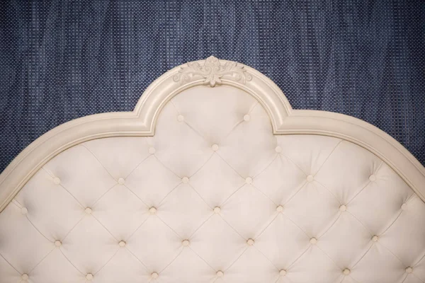 Kopfteil Eines Bettes Klassischen Stil Einem Schlafzimmer — Stockfoto