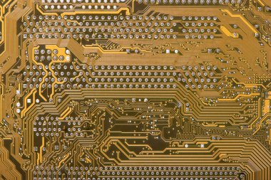 Devre kartı dokusu kapanıyor. Panel, mikro elektronik, anakart dijital çip. Teknoloji bilim geçmişi