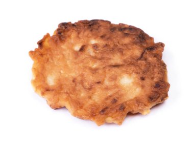 Beyaz arka planda tek lezzetli lahana pirzolası