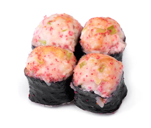Pequeño Juego Sushi Aislado Sobre Fondo Blanco — Foto de Stock