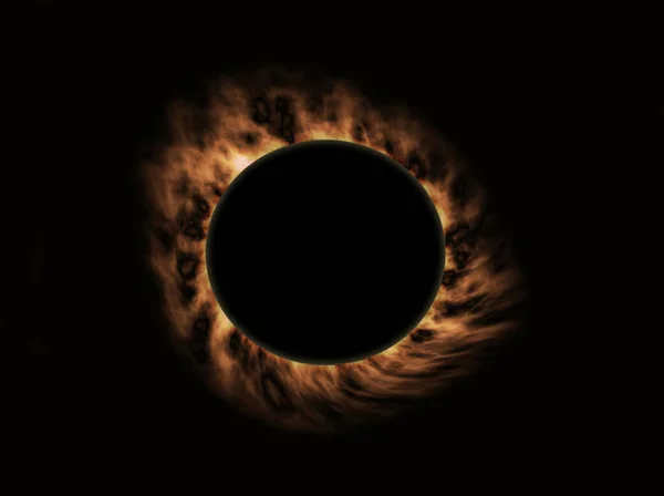 Burning Fire Solar Eclipse — Stock Photo, Image