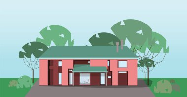 Private house, vector vector Private house, vector vector