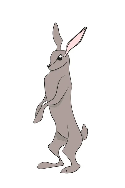 Hare gray vector — Stock Vector