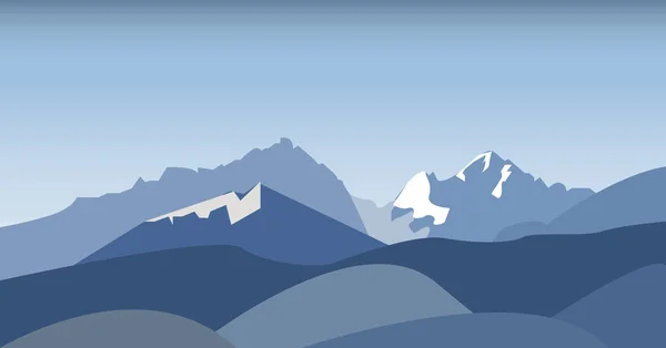 Paisaje de montañas — Vector de stock