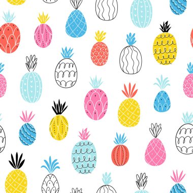 Eğlenceli ananas desen