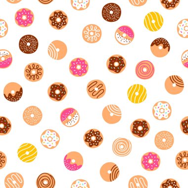 Doodle donuts desen eğlenceli