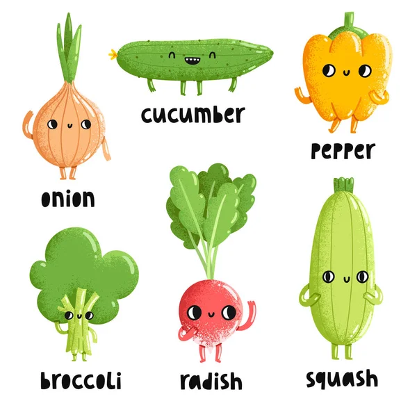 Set di caratteri di verdure 2 — Vettoriale Stock