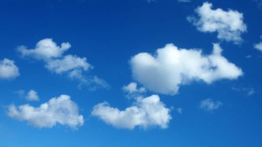 Mavi gökyüzü ile cennet