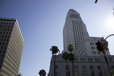 Los Angeles gökdelenleri Çin Mahallesi Olvera Caddesi ABD California Turizm Turizmi