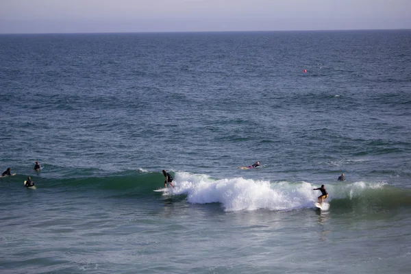 Huntintong Beach Los Angeles Surf Surf Waves Ocean Sport Pier —  Fotos de Stock