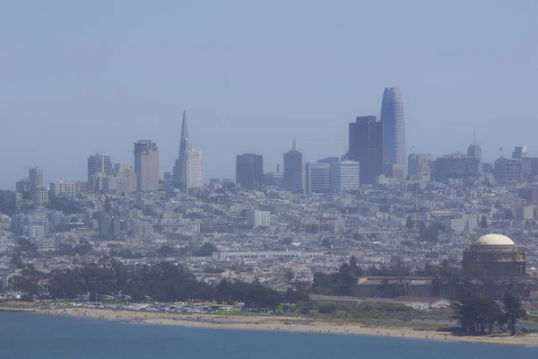 San Francisco Cais Leão Marinho Turismo Viagem Cidade Teleférico Árvores — Fotografia de Stock