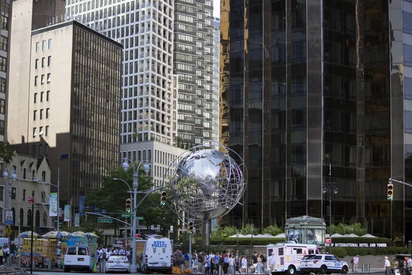 New York Özgürlük Heykeli Gökdelenler Mparatorluğu Brookyn Köprüsü Bir Dünya — Stok fotoğraf