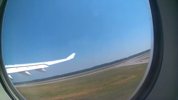 Voar Avião Férias Turismo Visita Viagem Vista Voo Panorama Horizonte — Vídeo de Stock