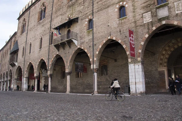 Visita Turismo Cidade Mantova Itália Castelo Rua História Castelo Palácio — Fotografia de Stock