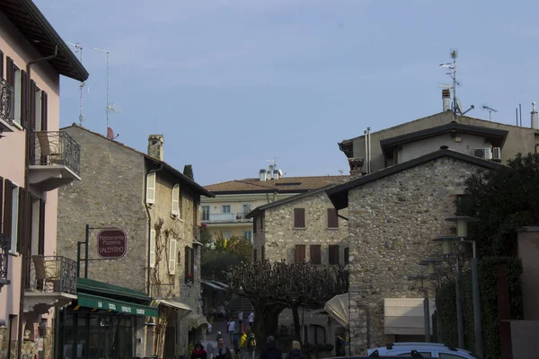 Sirmione Cidade Itália Viagem Visita História Castelo Lago Garda — Fotografia de Stock